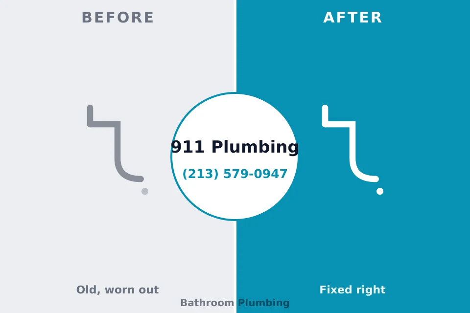 Before and after: plumbing company Wooster, AR
